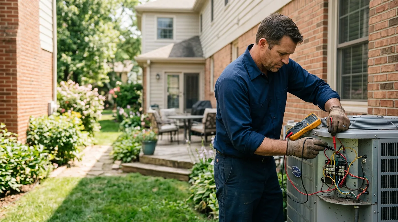 HVAC technician working near Denham Springs, LA